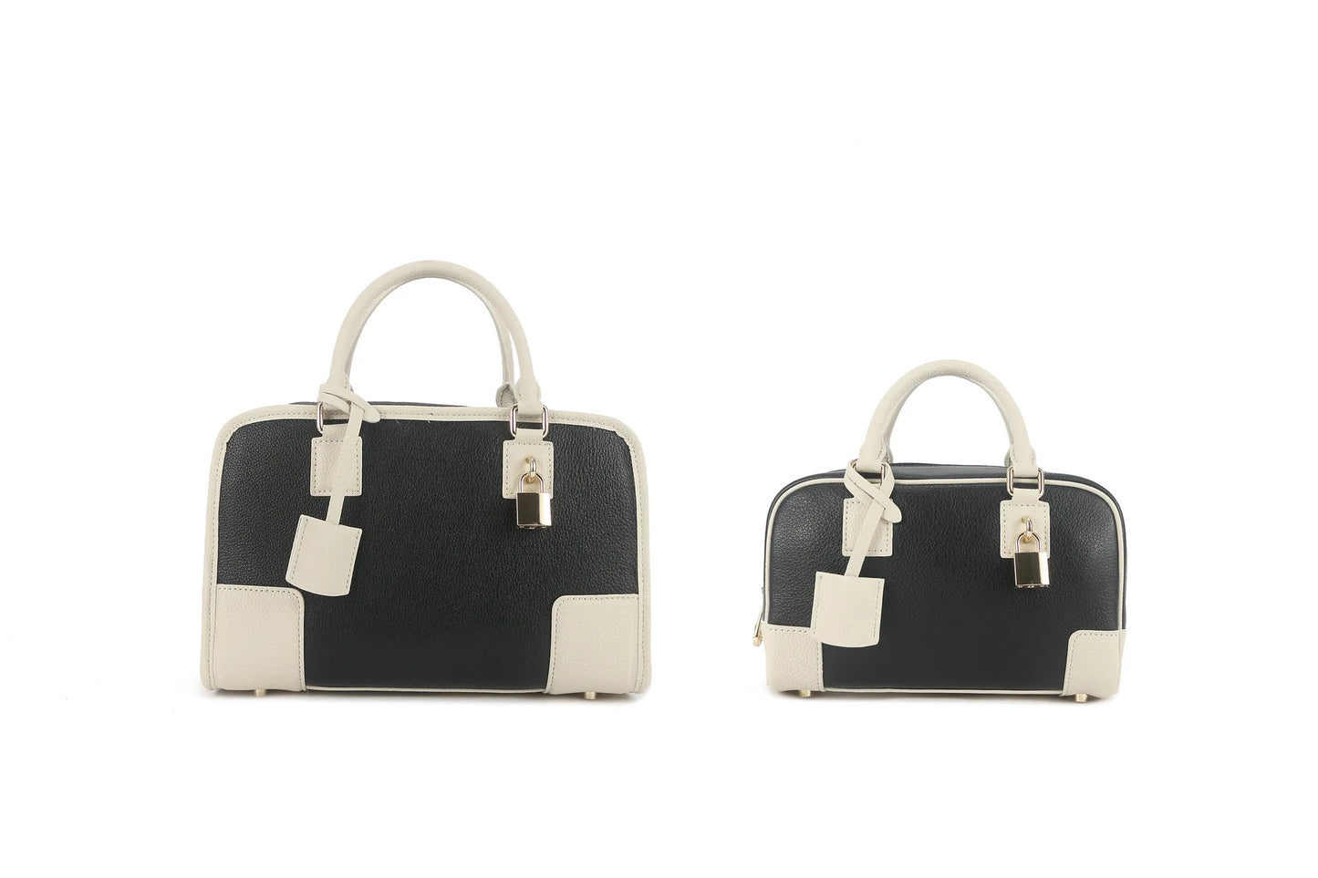 2026 Luxury Brand Genuine Leather Women Shoulder Fashion Gold Lock Handbags Women Top Quality Cowhide Square Bowling Bags Woman