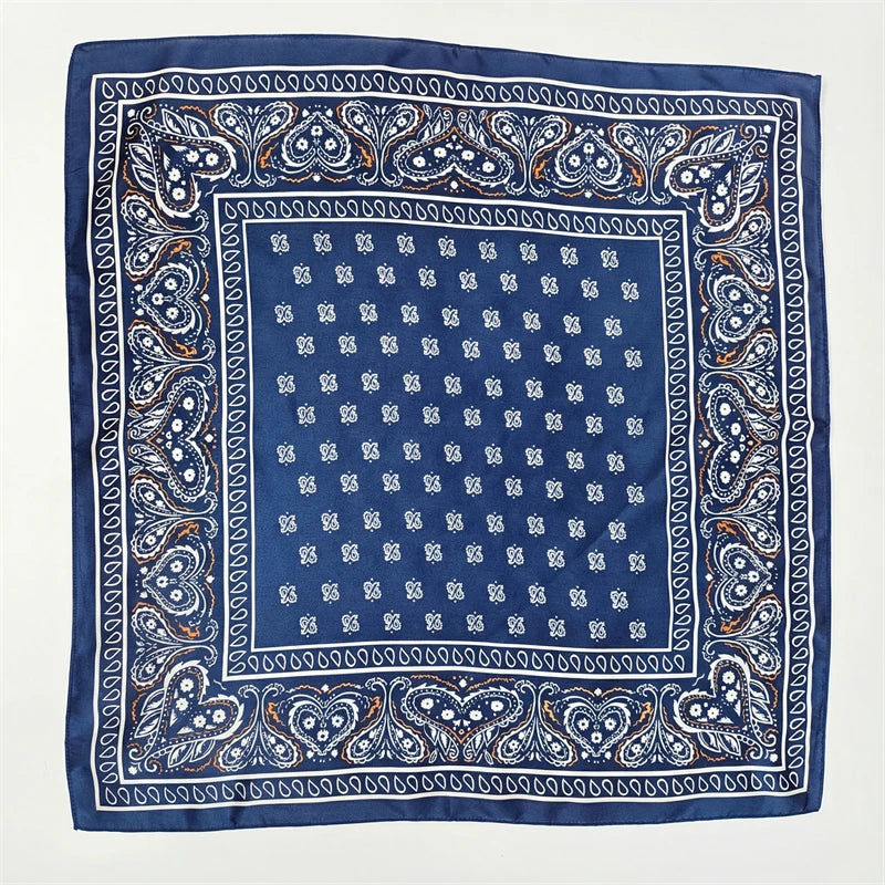 NEW Paisley Print Square Scarf For Women Shawl Neckerchief Female Hair Bands Head Wraps Headband Foulard Satin Hijab Bandana