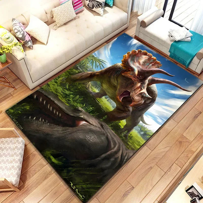 3D Dinosaur Fossil Art Pattern Rug Carpet for Living Room Bathroom Mat Creative Doormat Carpet for Bedroom Home Decor Коврик