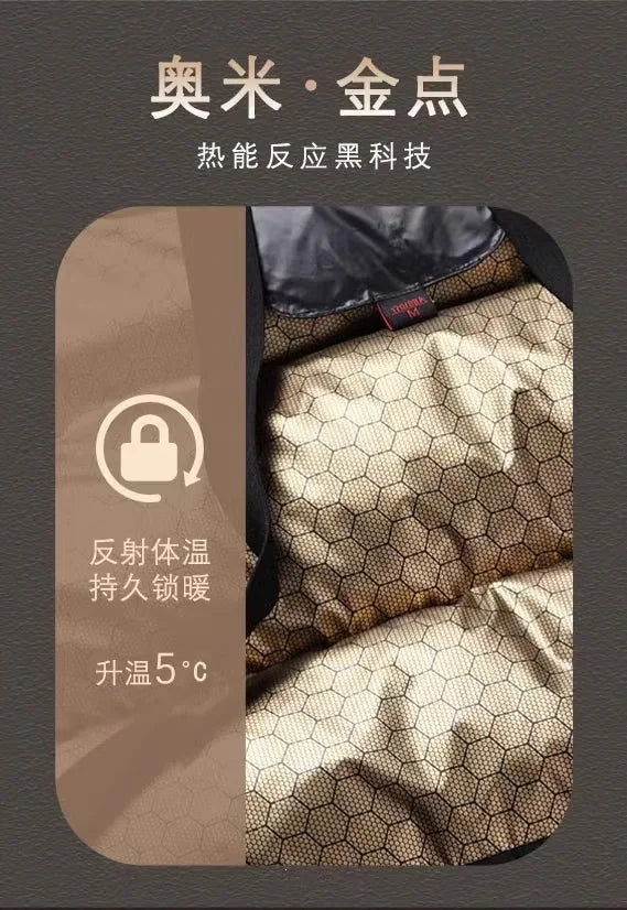 2026 New 500g+ White Goose Down Parka, Long Thick -40°C Extreme Cold Resistant Coat, Winter Gear Couple Matching Down Coat