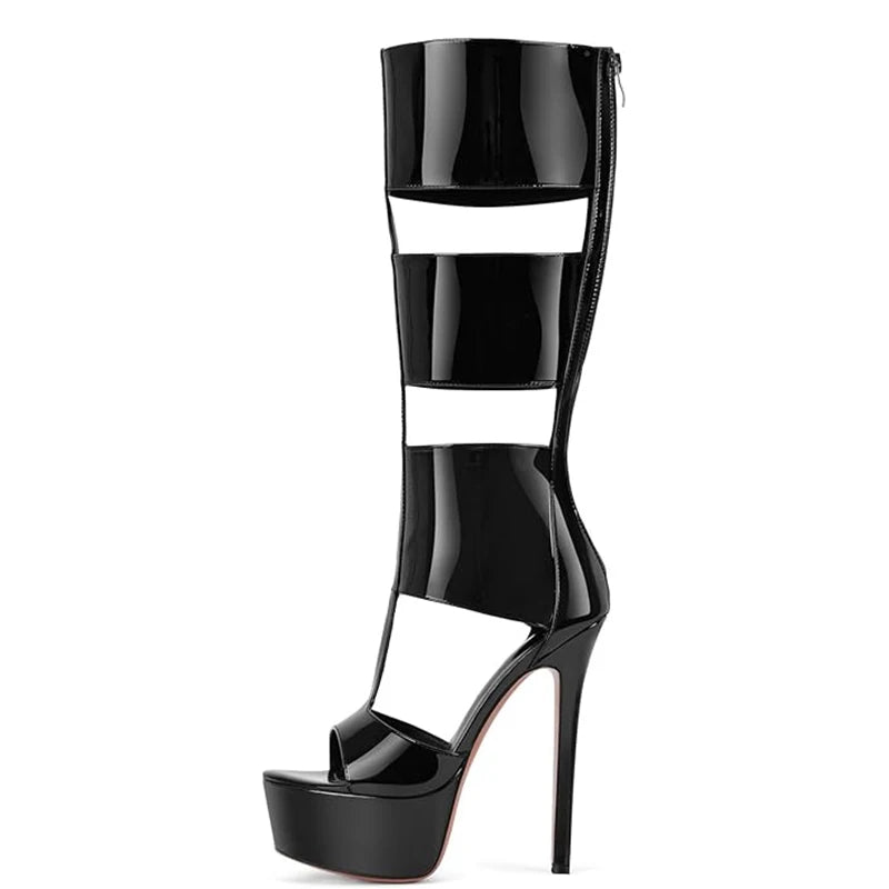 Summer sexy high heel platform women sandal belt peep toe night party sandal