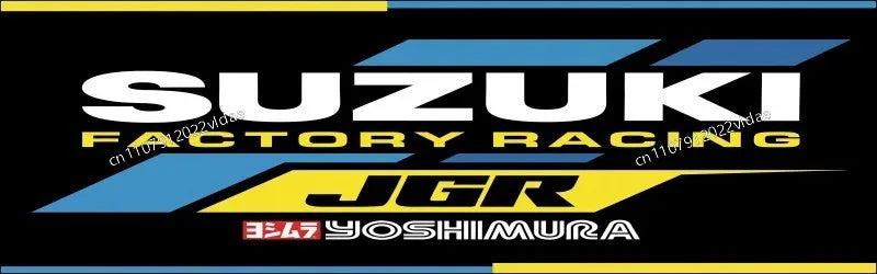 Suzuki Motorsports Carpet Garage Mat Racing Cool Motorcycle Display Electric Bike Mat Entrance Doormat Bedroom Home Decoration