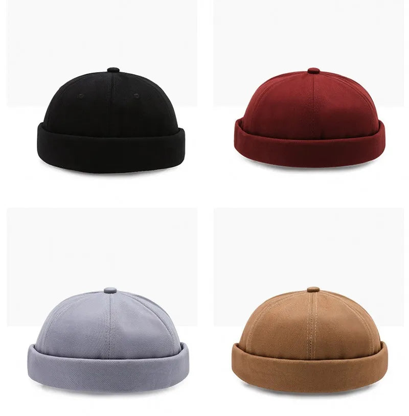Brimless Hip Hop Beanie Skullcap Street Women Men SkullCap Portable Melon Cap Street Knitted Hats Fashion Headwear Caps 1pc