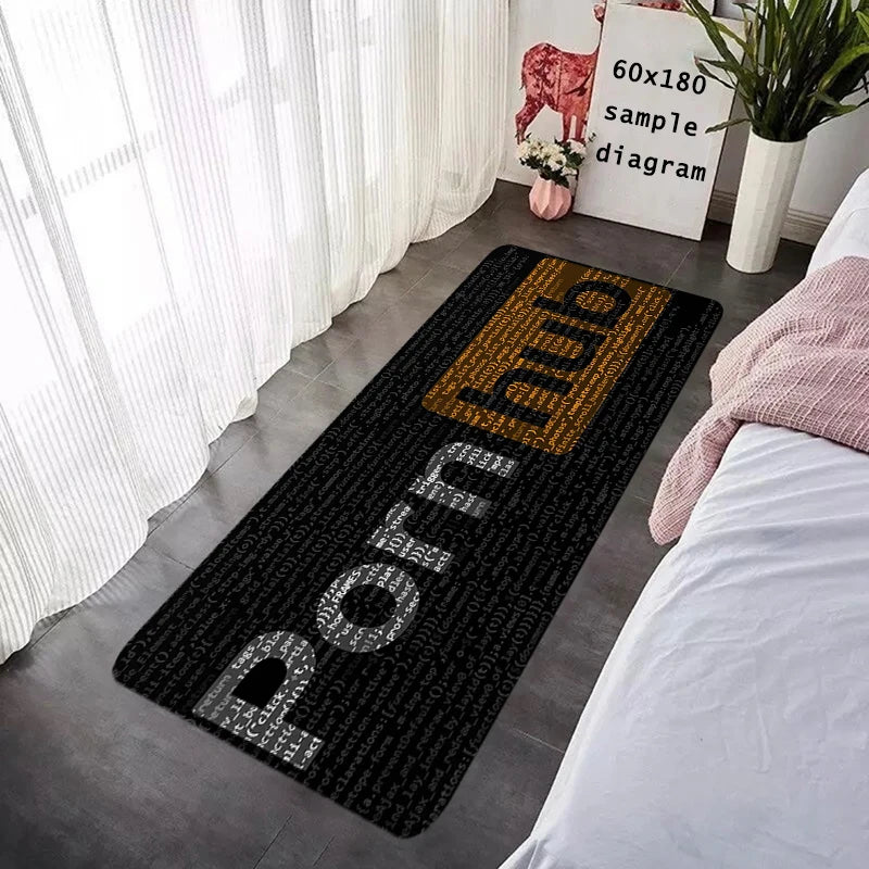 House Entrance Doormat Hallway Carpet Pornhubs Living Room Rugs Bedside Foot Carpets Bathroom Rug Floor Mats Non-slip Home Decor
