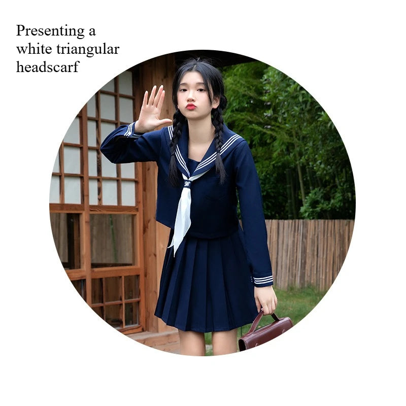 Women's Versatile Pleated Skirt School Uniform-inspired Handbag Set Role-play Attire University-style Three-piece Ensemble