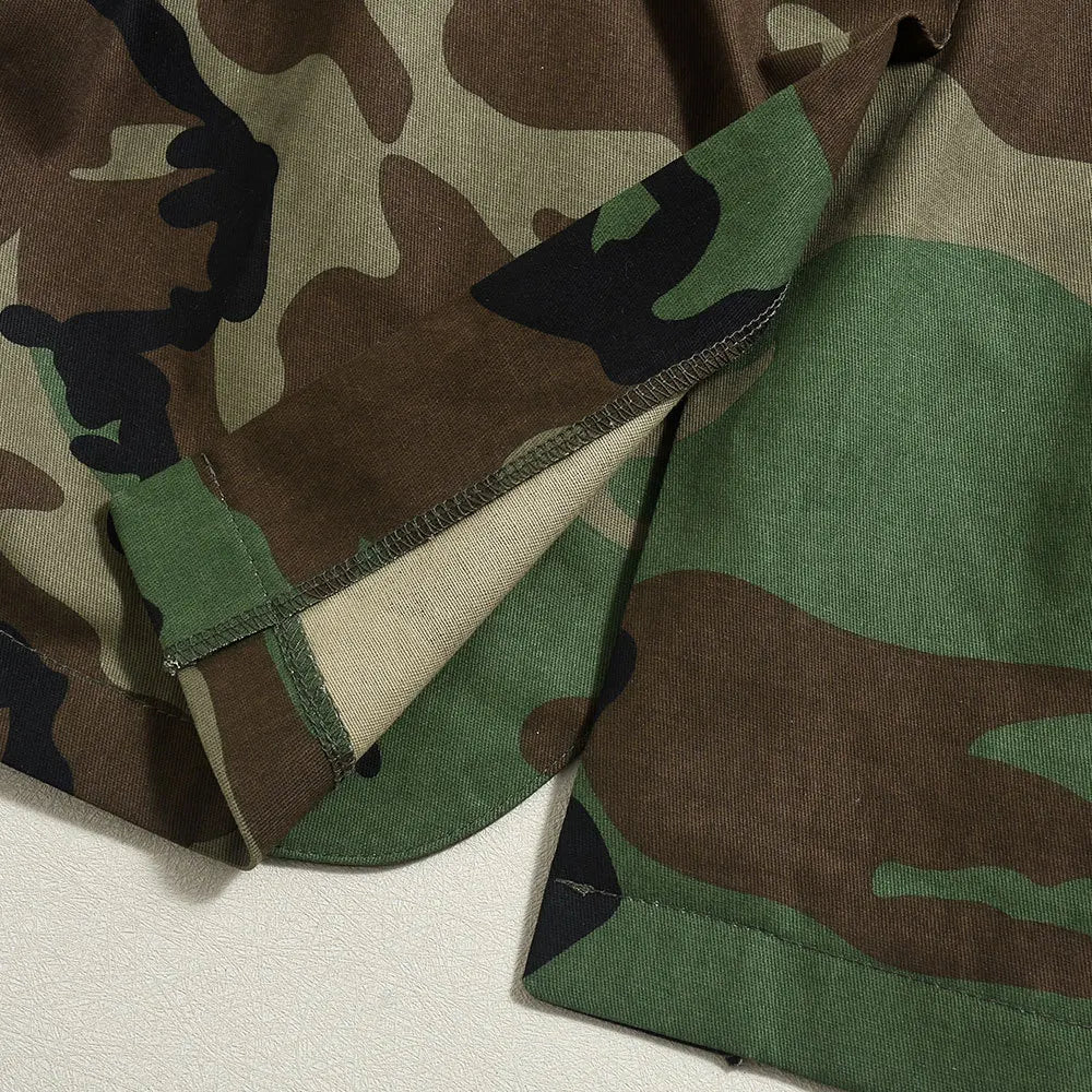 Women Camouflage Coats Belted Jacket Long Sleeves Notch Lapel Collar Single Breasted Slim Streetwear Casual 2025 Spring Autumn