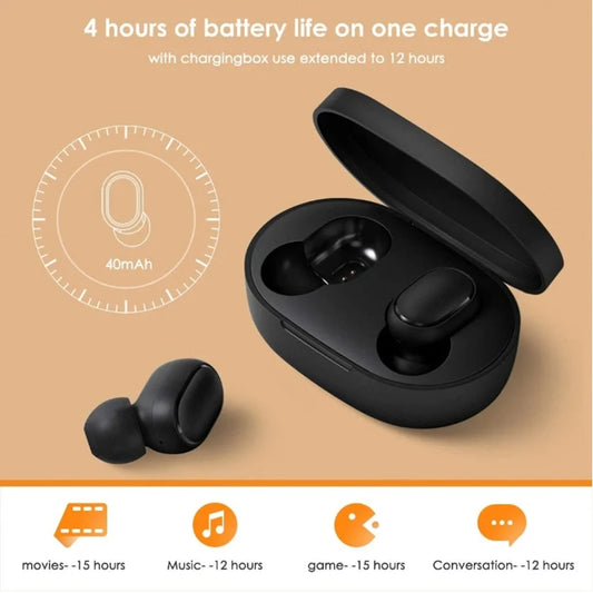 XIAOMI Redmi Airdots 2 Wireless Bluetooth Headset with Mic Earbuds Fone Bluetooth Earphones TWS Wireless Headphones
