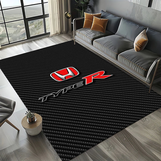 Racing Car H-HONDA HRC Motorcycle Carpet Rug for Living Room Bedroom Home Sofa Decoration,Kids Area Rug Non-slip Floor Mat Gift