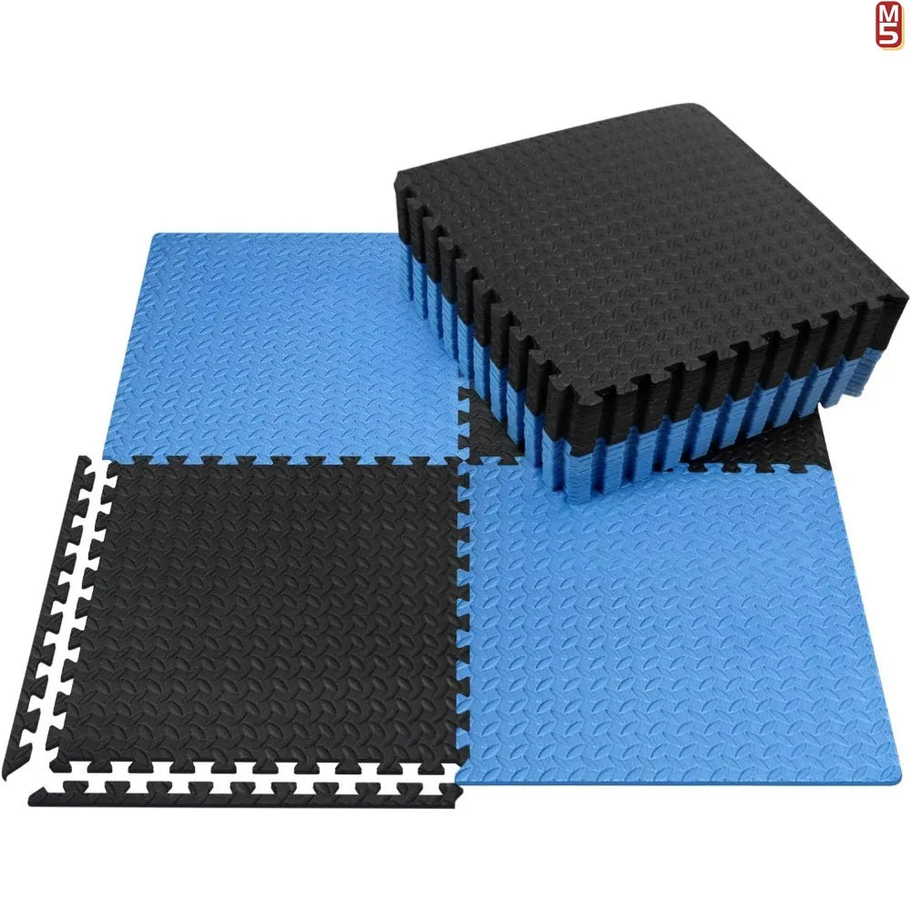 1-20PCS Soft Foam Interlocking Carpet Tiles - Non-Slip Puzzle Floor Mats Ideal for Home Gym and Baby Playroom Rugs for Bedroom
