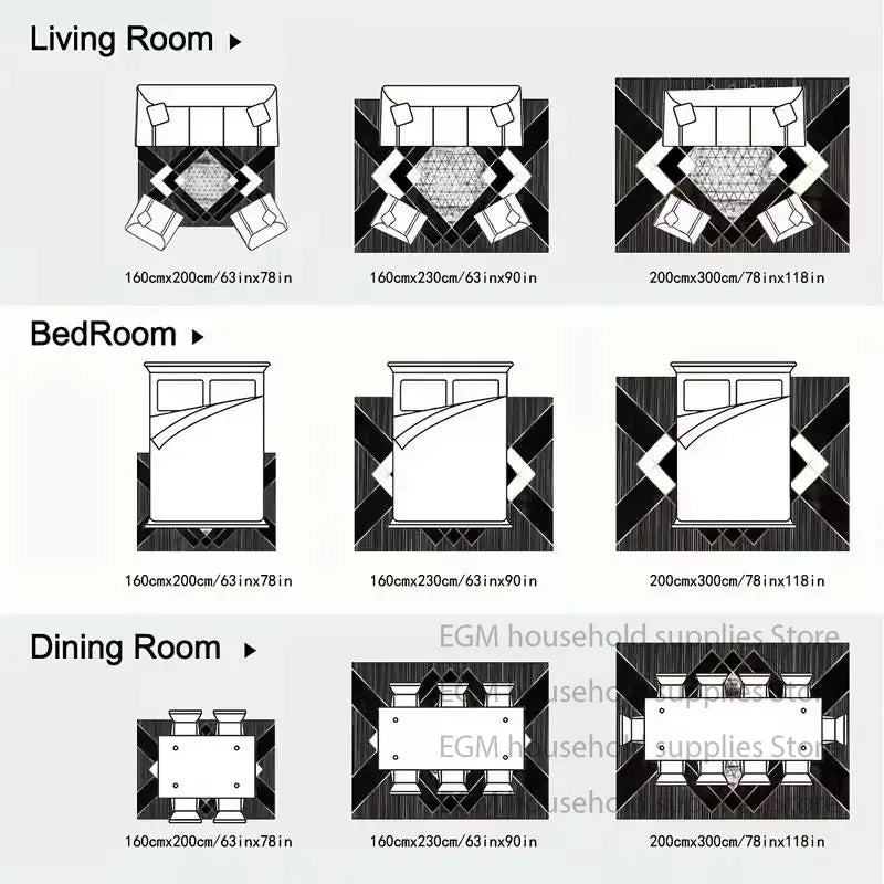 Europe and America Luxury Rugs for Living Room Decoration Home Golden Parlor Large Carpet Non-slip Bedroom Mat Washable Soft Rug