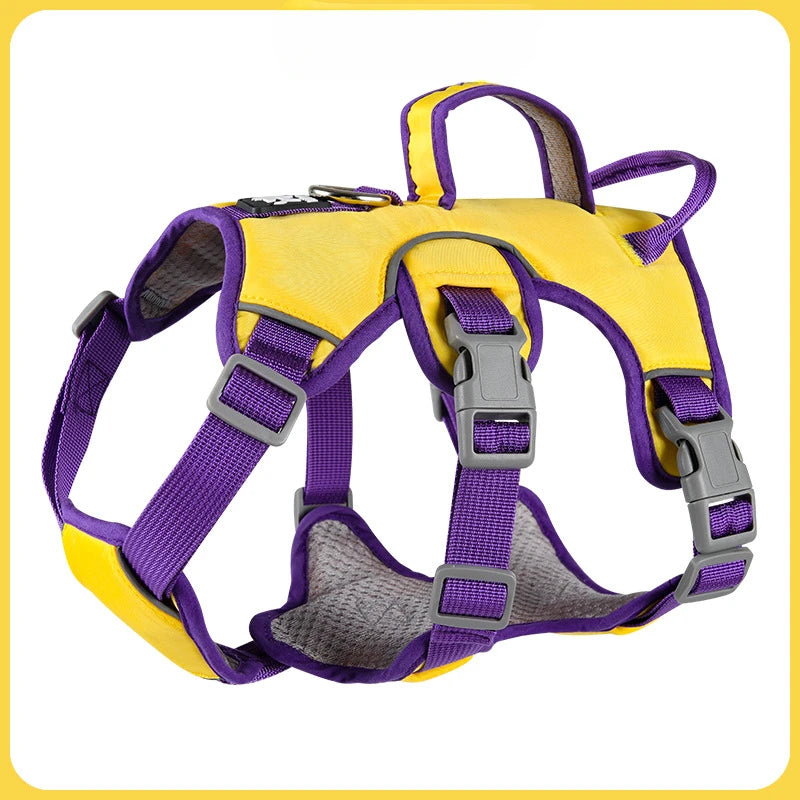 Durable Pet Dog Vest Harness Explosion-proof Big Dogs Harnesses Reflective French Bulldog Collar Shepherd Dogs Walking Supplies