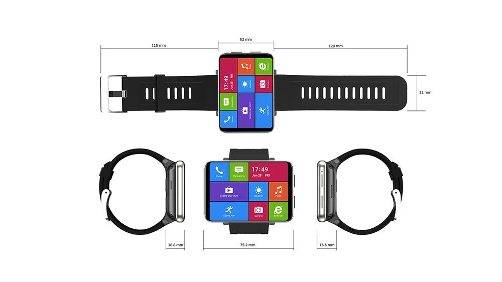 2025 MAX GPS Smart Watch 2880mAh 3GB RAM 32GB ROM IP67 Waterproof 8.0MP Camera 2.86" Screen Face Recognition