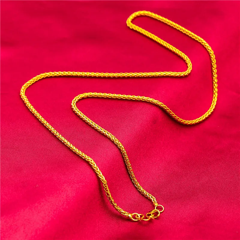 Twist Boss Chain Women's 24K Gold AU999 - Highly versatile twisted gold boss chain, fits all wrist sizes and shapes perfectly