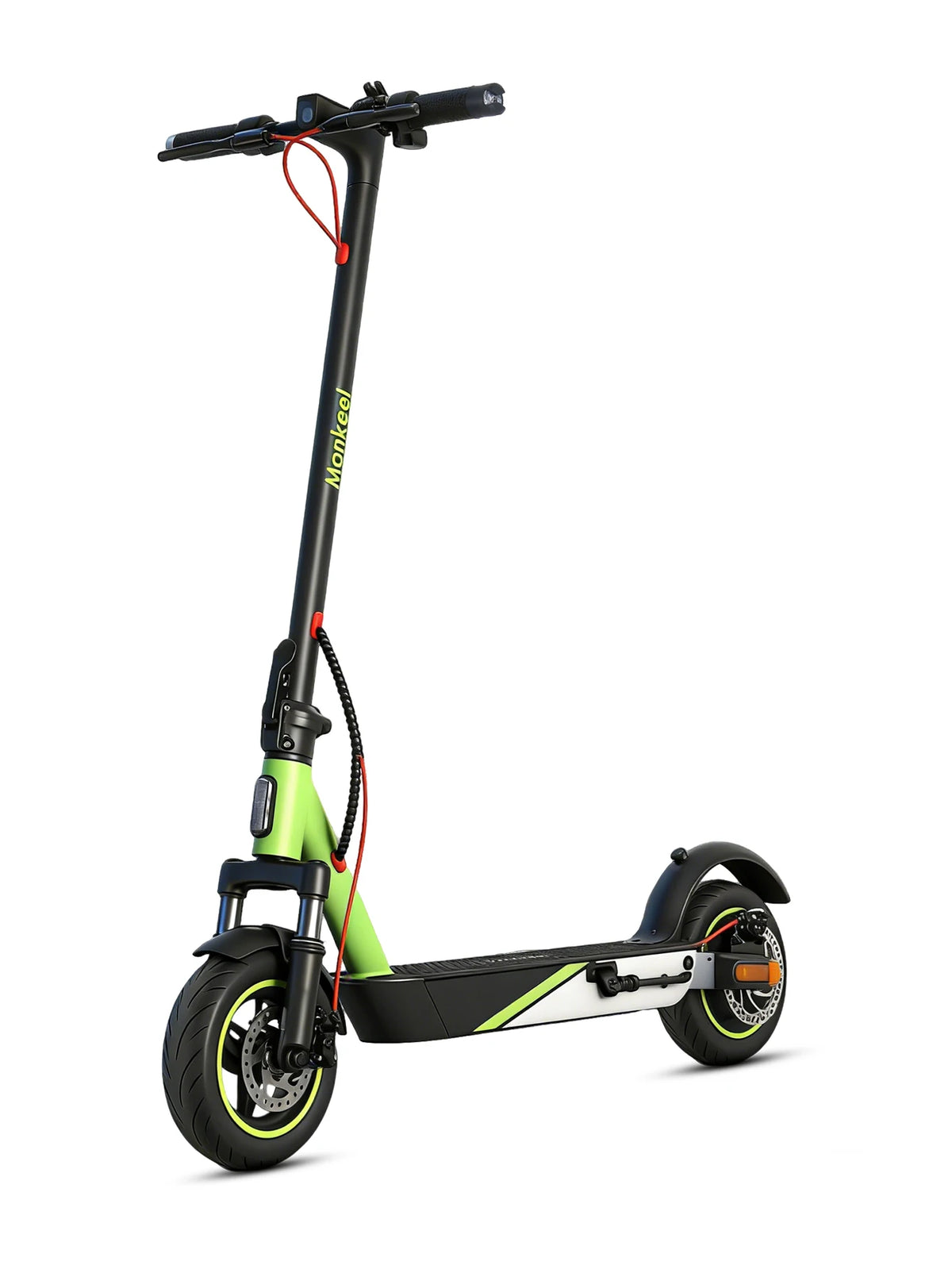 Foldable Electric Scooter For Adults Dual Shock Absorbing eScooter Equipped 10 Inch Tires Lightweight Travel Scooter