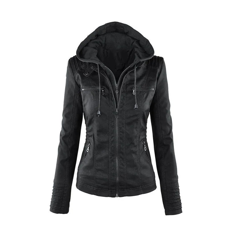 American Vintage Subculture Punk Jacket Long Sleeve Black Coat Slim Gothic Streetwear Casual Outerwear Daily Outfits 2026
