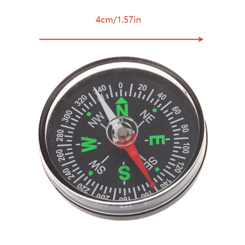 35/40MM Handheld Compass ABS Camping Pocket Compass Portable Navigation Climbing Riding Children Gift Outdoor Survival Gear