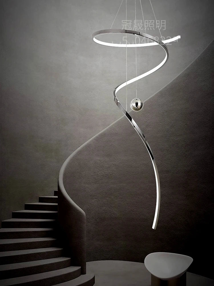Modern home decor led lights pendant light lamps forstaircase Chandeliers for living room hanging light indoor lighting