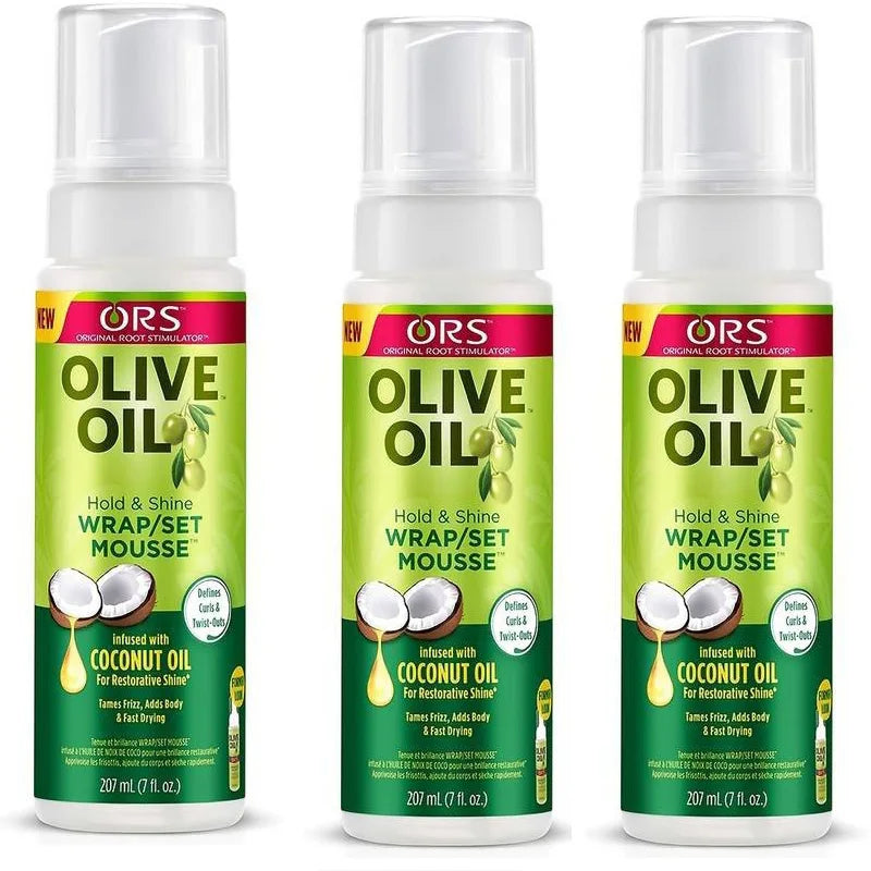 Curly Hair Mousse For Wigs Strong Hold Olive Oil Hair Styling Mousse Anti-Frizz Hair Foam Mousse For Styling Hair Women Men