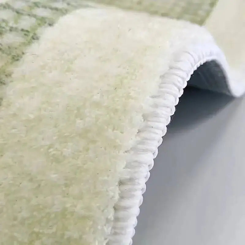 Fresh Style Green Carpet Green Moss Thicken Plush Rugs for Bedroom Bedside Irregular Non-slip Dirty Resistant Carpet Home Decor