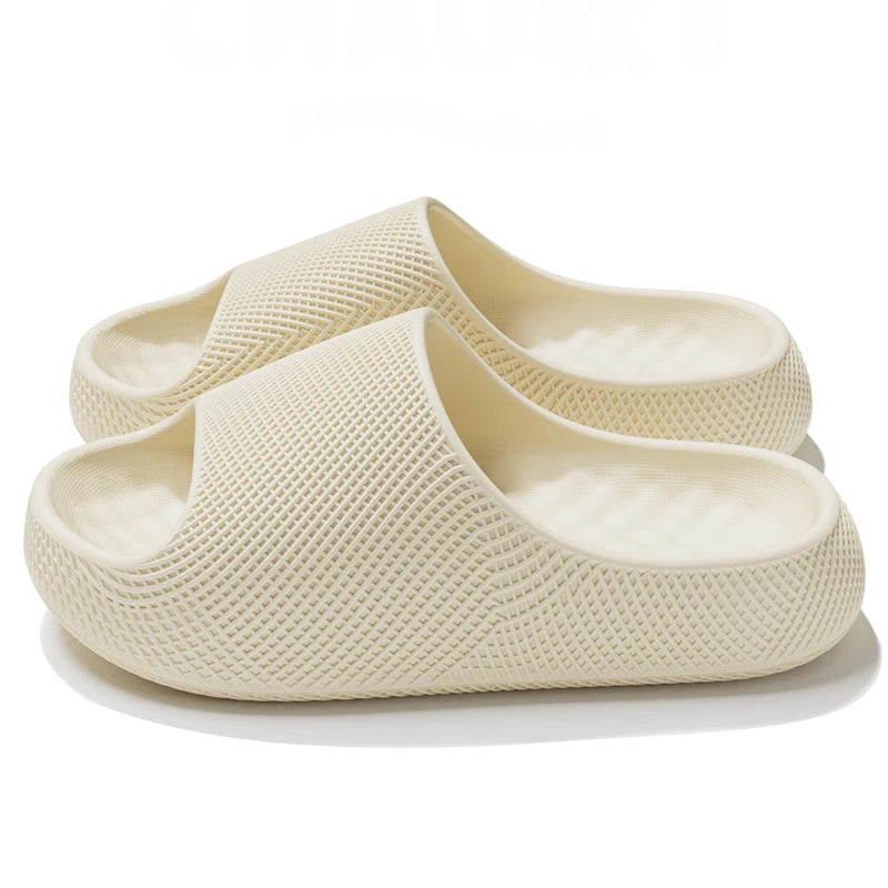 2026 Summer Thick Sole Eva Slippers Women Lightweight Soft Sole Non Slip Beach Sandals Woman Comfortable Platform Cloud Slides