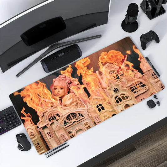 Mouse Pad Singer Melanie Hades Gaming Office Desk M-Martinez Pads Large For Computer Non-slip Lockedge MousePad