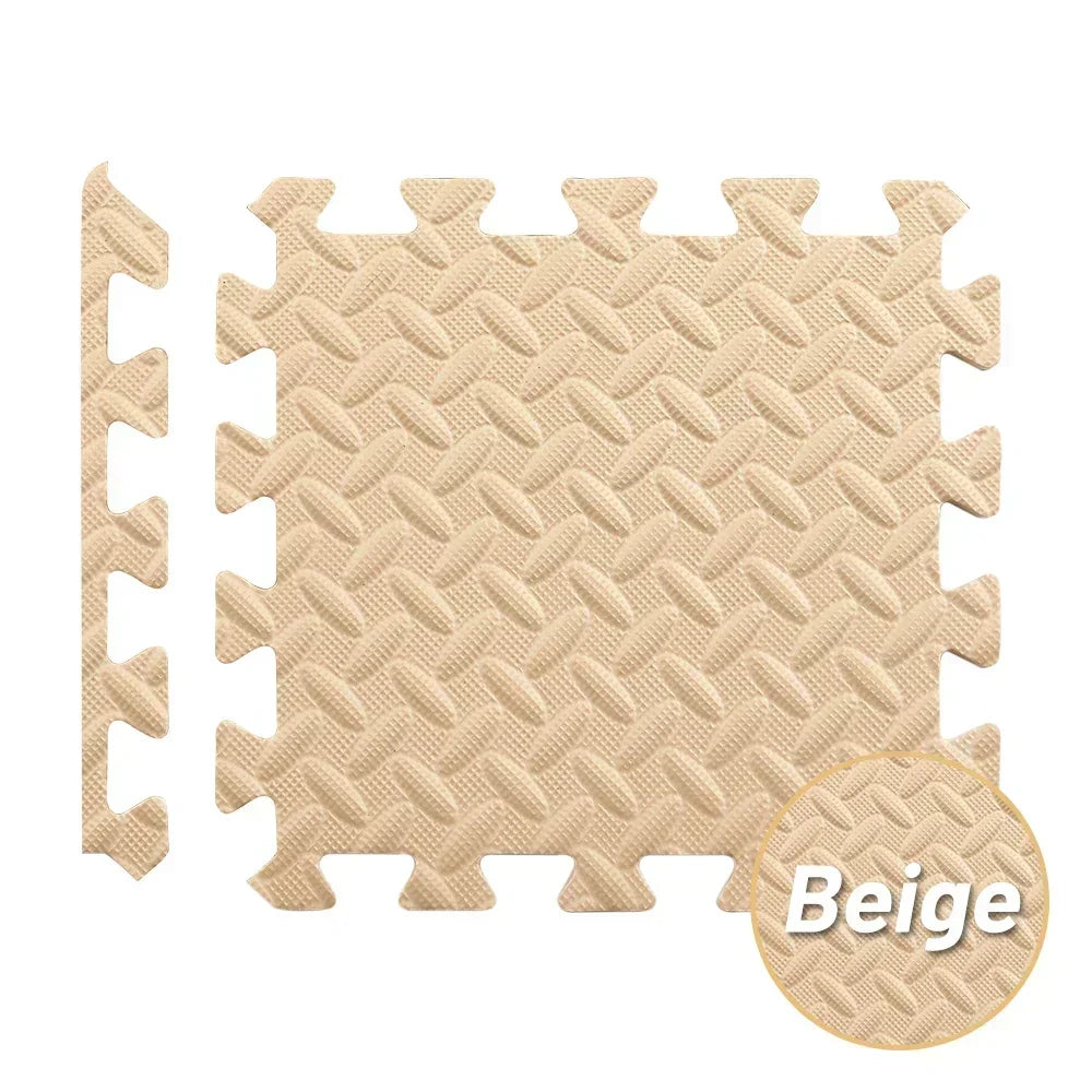 1-20PCS Soft Foam Interlocking Carpet Tiles - Non-Slip Puzzle Floor Mats Ideal for Home Gym and Baby Playroom Rugs for Bedroom