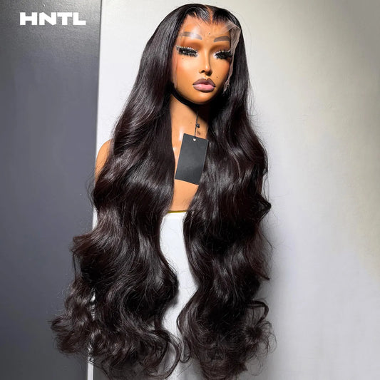 500 High Density Natural Black Body Wave Lace Front Wig Human Hair 13x4 13x6 HD Lace Front Wave Wigs Glueless Wig Ready to Wear