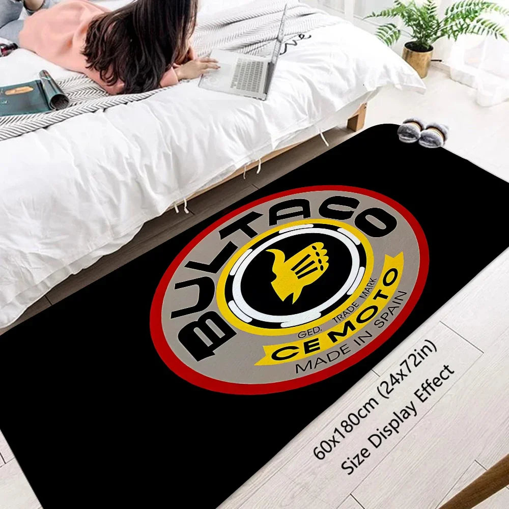 Bultacos Alpina Motorcycles Kitchen Carpet for Home Entrance Doormat Furry Mat for Hallway on the Floor Bedroom Mats Carpets