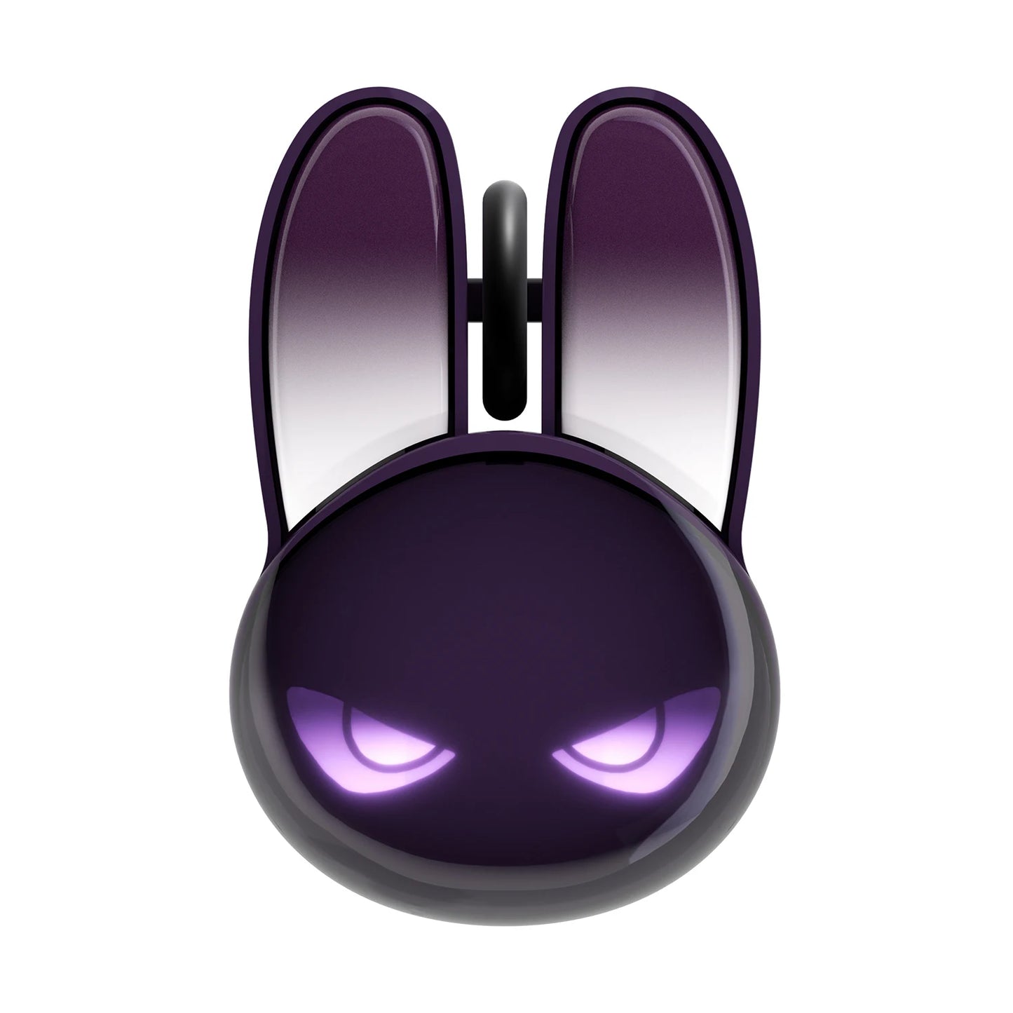 MOFII M6C Evil Rabbit Dual-mode Mouse, Black Cool Rabbit Shape, RGB Ambient Light, Silent Rechargeable, Multi-device Compatible