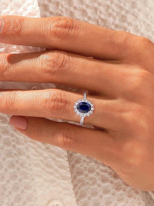 925 Sterling Silver Classic Gorgeous Zircon Queen's Crown Ring For Women Engagement Wedding Luxury High Quality Fine Jewelry