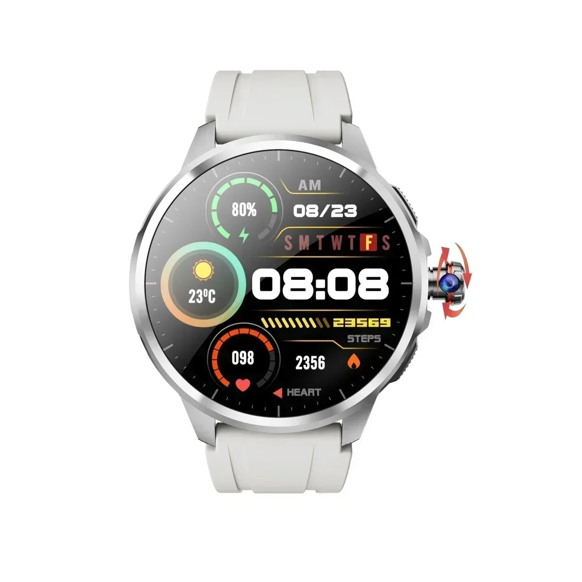 H99 Smart Watch Android Watches Amoled Smartwatch With 190° Rotary Camera Google Play Store 1.95 inch Amoled Screen