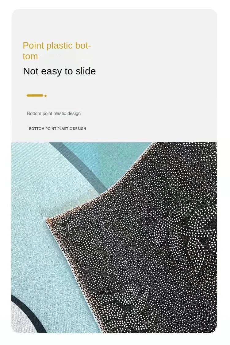 VIKAMA Antique Living Room Loop Pile Carpet Dirty Resistant Living Room Sofa Coffee Table Bedroom Bedside Rugs Home Decoration