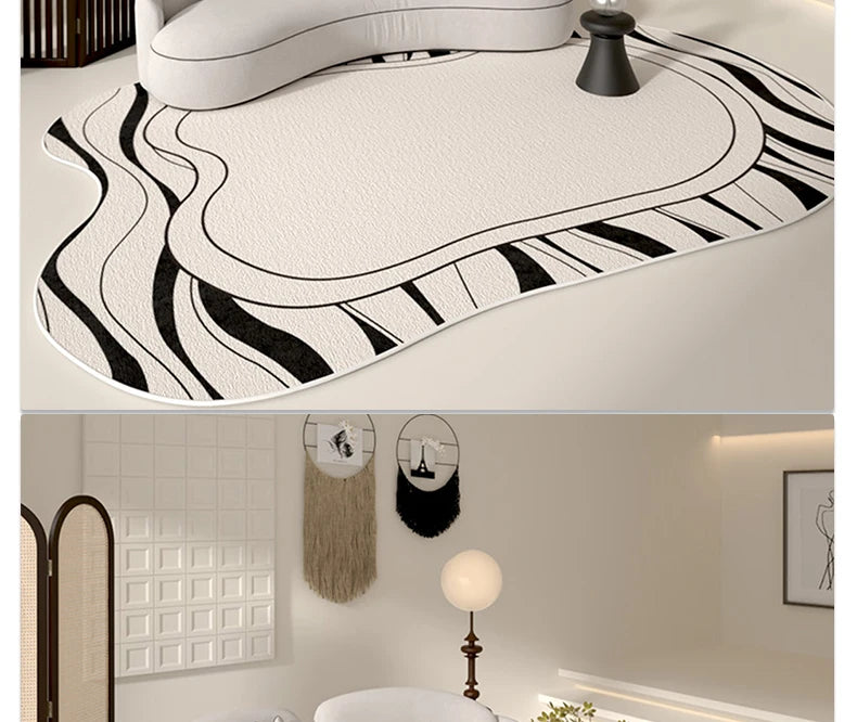 Living Room Carpet Home Decoration Luxury Modern Rug Big Size Irregular Floor Mat Anti-slip Bedroom Large Area Rugs שָׁטִיחַ 양탄자