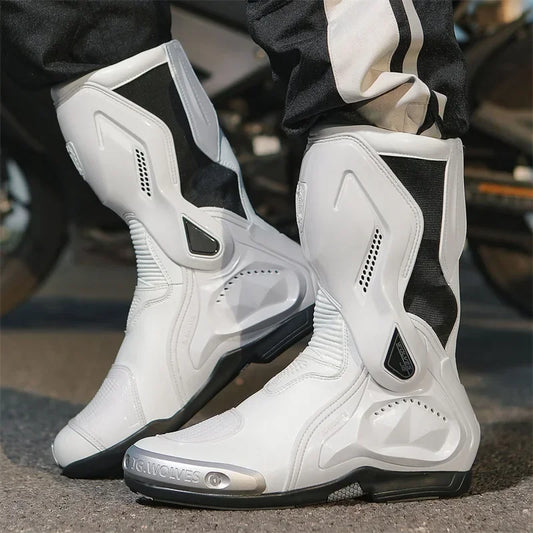 Motorcycle Boots Racing Off-road Shoes Creative Non-slip High-top Motorcycle Professional Waterproof Mountain Bike Boots