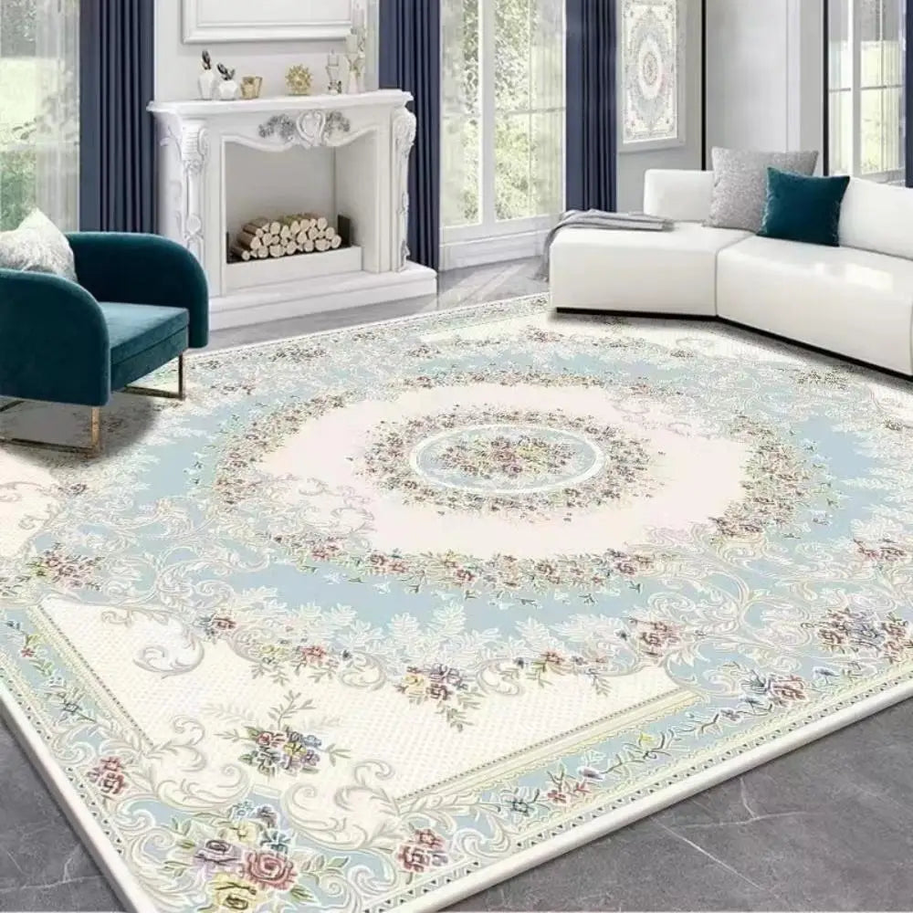 VIKAMA Bohemia Style Crystal Velvet Carpet Large Size Living Room Bedroom Non-slip Rugs Sofa Coffee Table Blanket Kids Room Mat