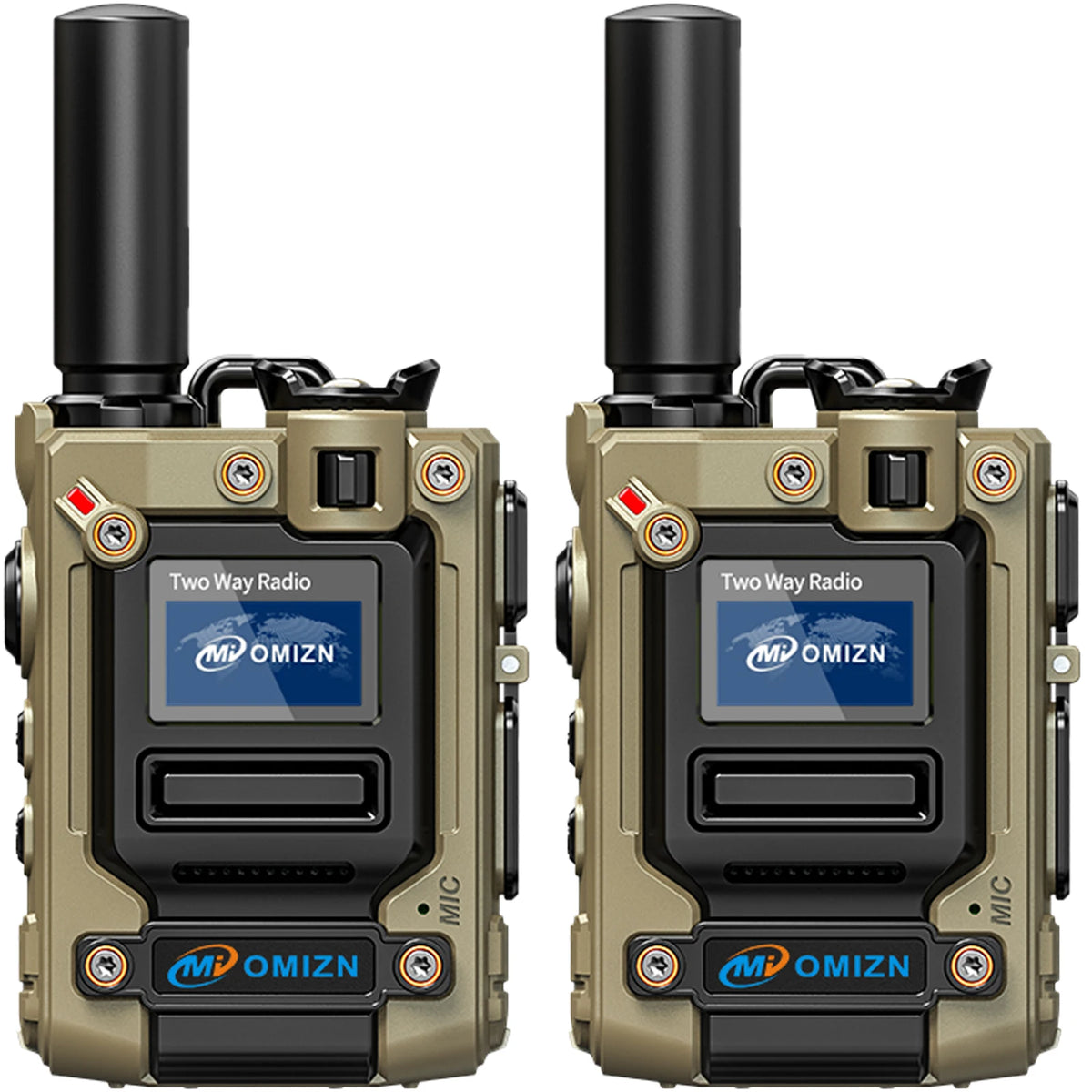 OMIZN Walkie Talkies Rechargeable Network Radio Long Range 4G Radios Mode Analog Portable Walkie Talkie Hiking and Camping M8