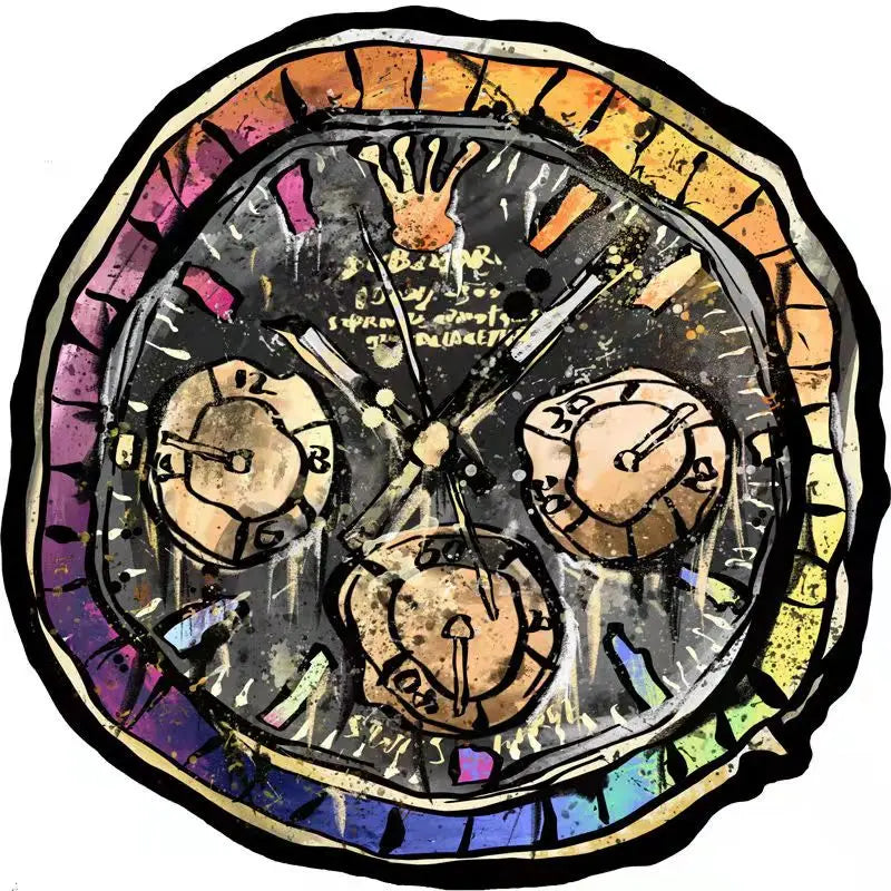 Clock Dial Art Printed Floor Mat Door Mats Lounge Rug Kids Carpet Living Room Bedroom Cloakroom Modern Home Decoration Rugs