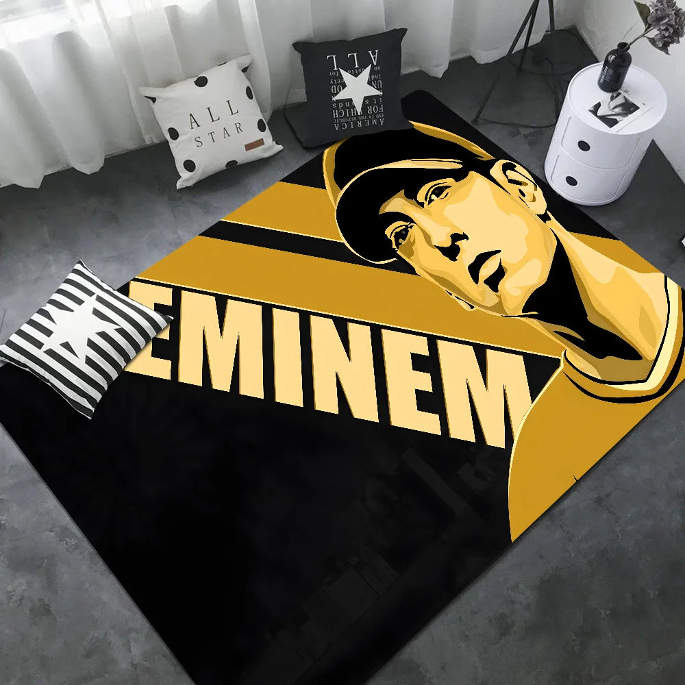 Rapper Eminem Door Mat Washable Non-Slip Living Room Sofa Chairs Area Mat Kitchen Bedside Area Rugs