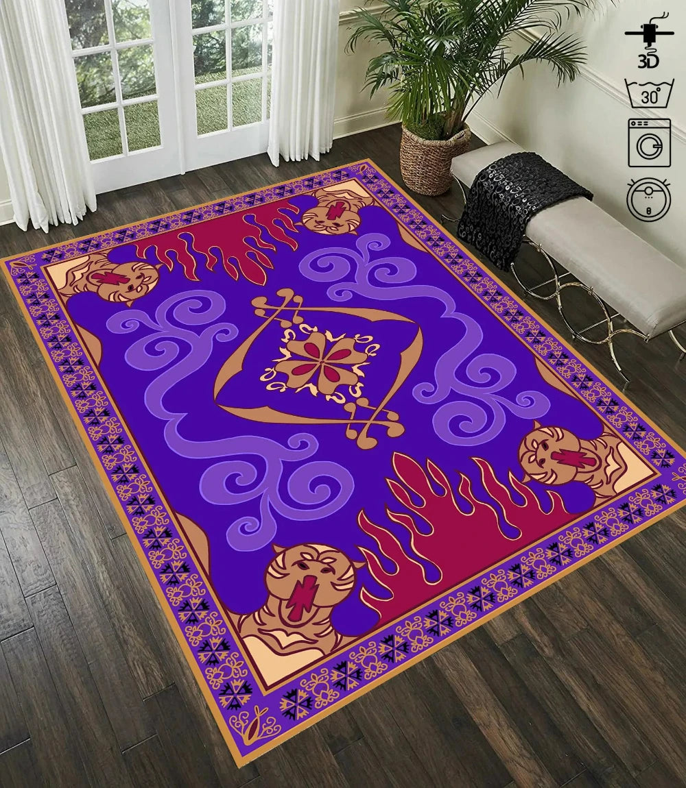 Aladdin Magic Rugs Flying Carpet for Living Room and Bedroom Decor Stylish Kitchen Floor Mat Kitchen Coffee Table Mats Doormat
