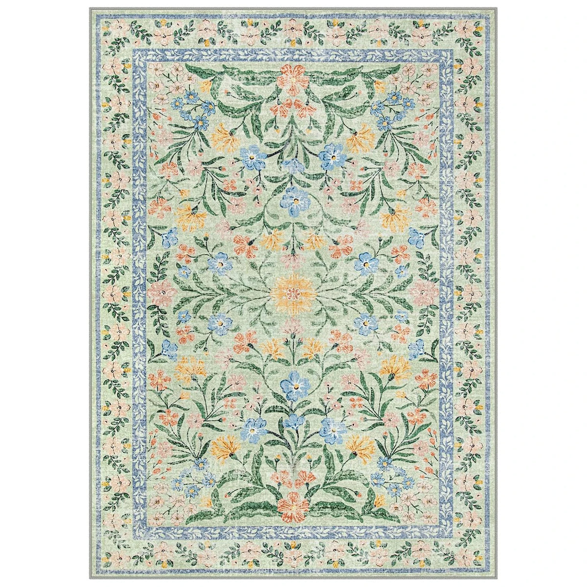 Vintage Floral BOHO Rugs Living Room Large Area Carpet Bedroom Floor Mats Foldable Machine Washable Rug Long Strip Runner Mat 러그