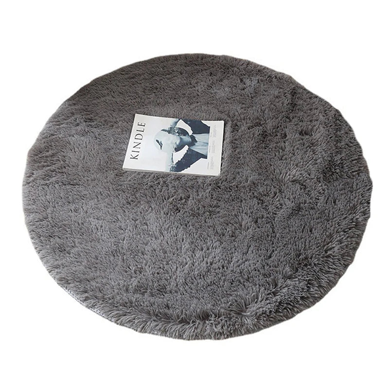New Fluffy Wool Rug Living Room Carpets Faux Fur Round Mat Kids Room Long Plush Rugs Home Bedroom Decor Shaggy Carpet