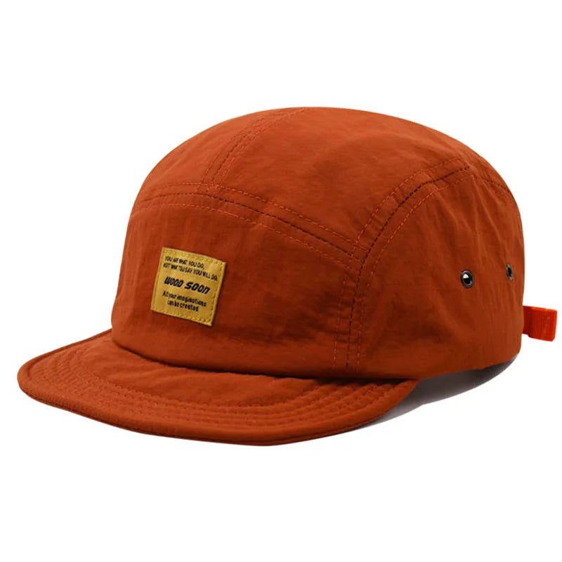 Japanese-style short-brim baseball cap for spring and summer, quick-dry, sun-protective, unisex street soft-brim sun hat