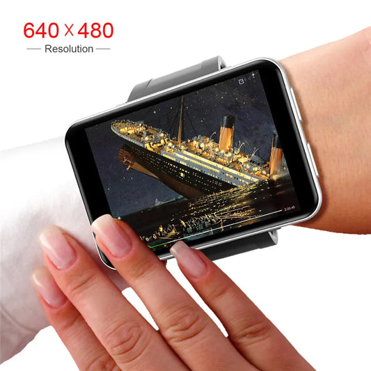 DM100 4G Android Sports Smart Watch 2.86 Inch IPS Screen 3G RAM 32G ROM BT4.0 5MP Camera 2700mAh Battery NFC GPS WiFi Smartwatch