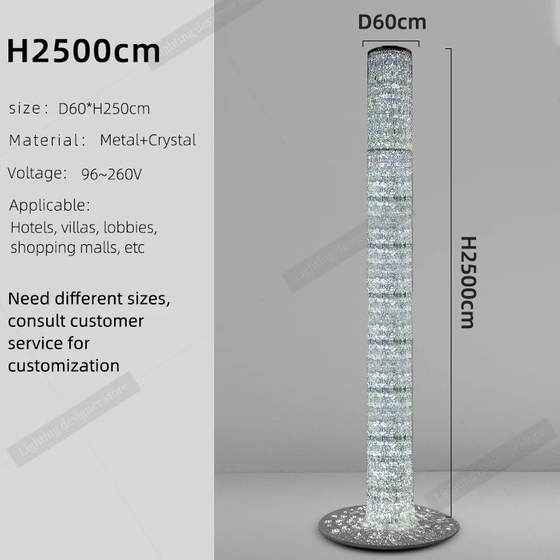 Crystal Spiral Stairs Chandelier Luxury Villa Staircase Chandelier Duplex Loft Hanging Lamp Customized Long Led Pendant Light