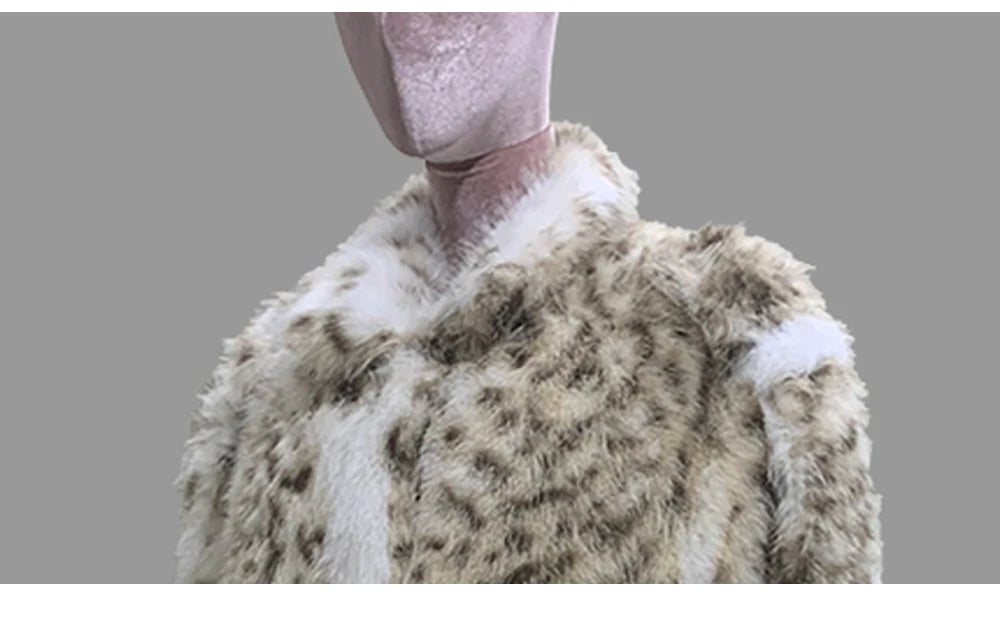 Nerazzurri Autumn Winter Colorful Oversized Thick Warm Hairy Faux Lynx lynx Fur Coat Women Sashes Luxury Fluffy Jacket Clothes