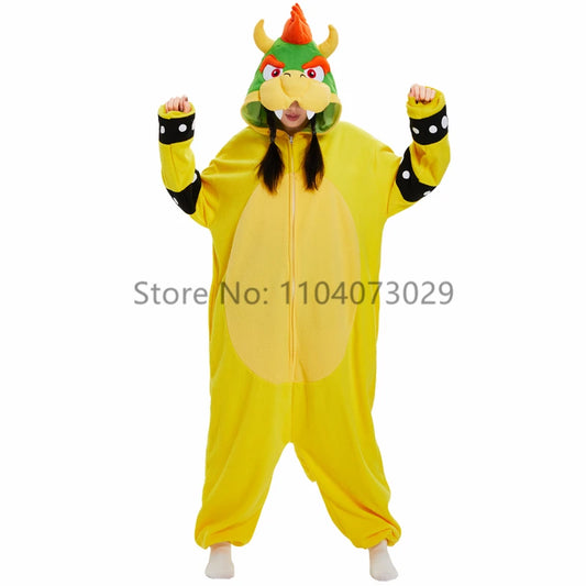 Onesieshow Animal Kigurumi Pyjamas Halloween Onesies Adult Cartoon Yellow Pajama Cosplay Party Costume Women Homewear