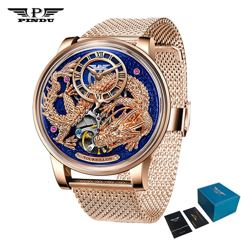 PINDU Develops And Designs New M2797B Automatic Mechanical Watch Men Watches 45.5MM Luxury High-end Quality Wristwatch Men Gift