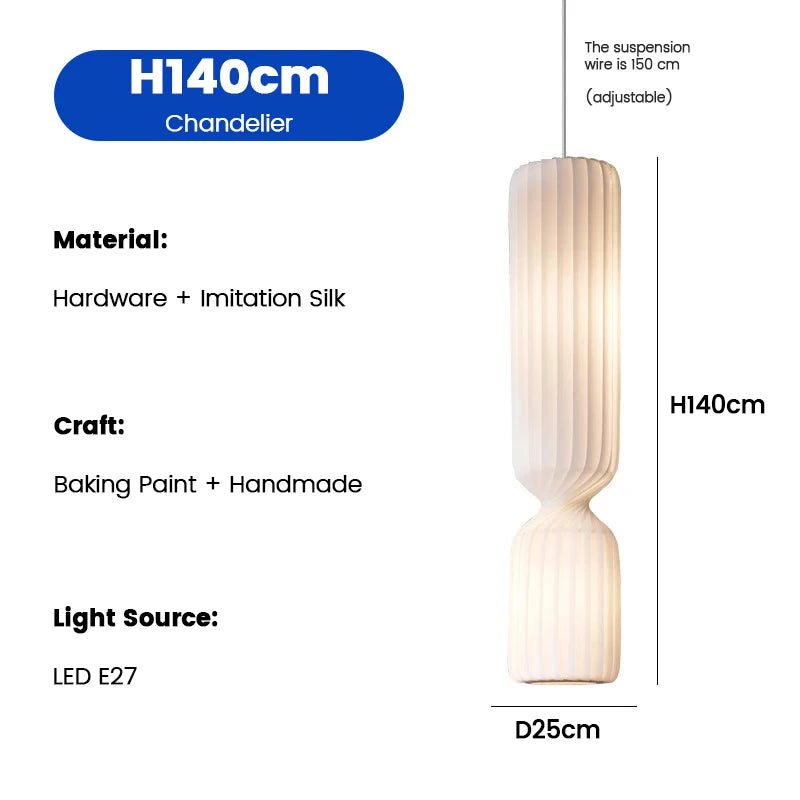 Nordic Fabric Creative Ceiling Hanging Lamps Living Room Chandelier Home Decoration Bedroom LED Pendant Lights Bedside Light