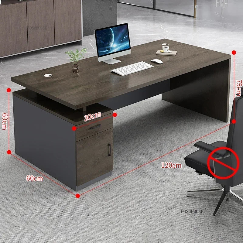 Study Room Single Computer Desk Office Furniture Nordic Designer Staff Office Desks Nordic Simple Boss Training Office Desk GZ