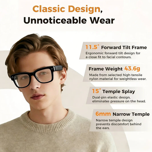 Smart Glasses HD Photo Video Open AI Record Translation Touch Photochromic Lenses Bluetooth Call Music Multifunction Glasses